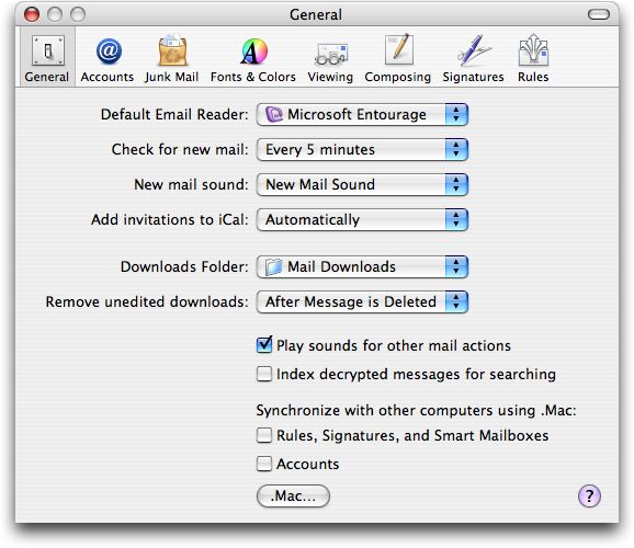 Change default email app mac os x